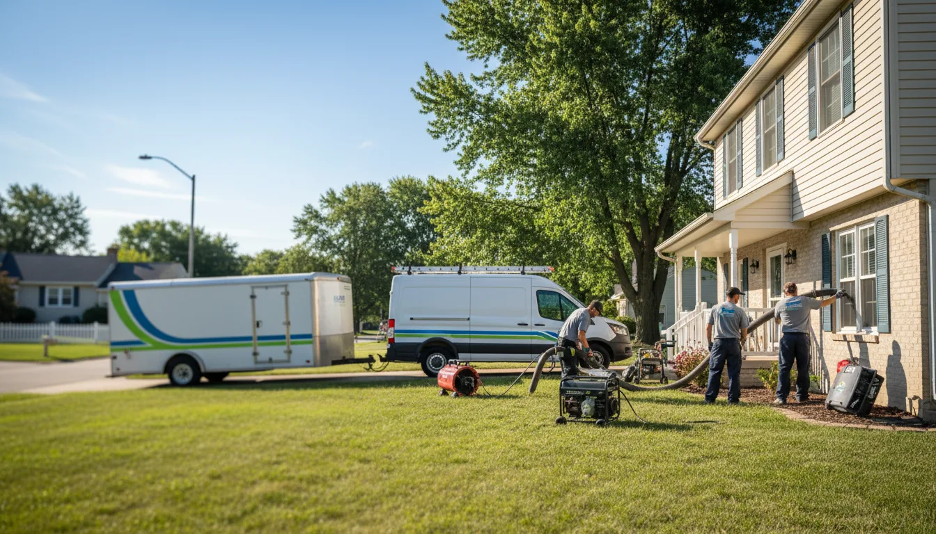 Flooded Basement Restoration And Cleanup With Repair in Luxemburg, IA near me